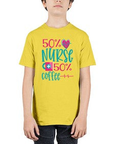 Percent Nurse Percent Coffee Style 1306# - nurse - Youth Tee Unisex