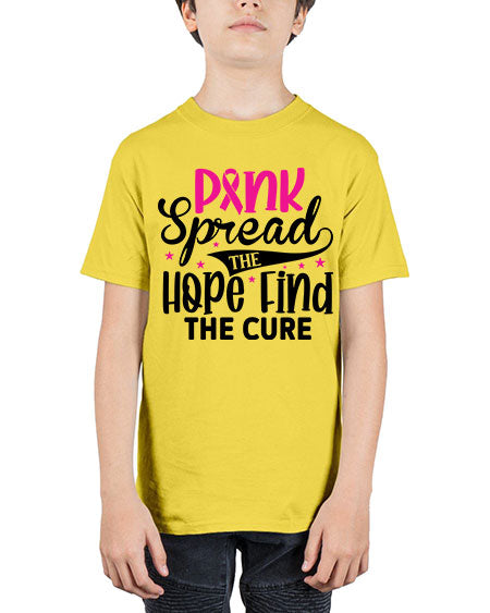 Pink Spread the Hope Find the Cure 10# - breast cancer - Youth Tee Unisex
