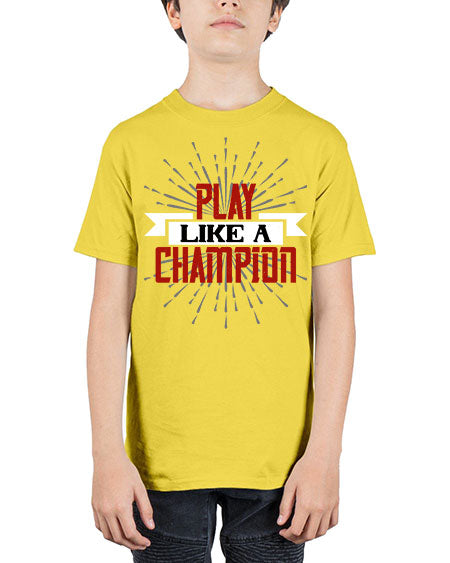 Play like a champion 1942# - badminton - Youth Tee Unisex
