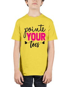 Pointe your toes 176# - ballet - Youth Tee Unisex