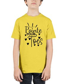 Pointe your toes 178# - ballet - Youth Tee Unisex