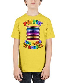 Poppin my way through 650# - one hundred days - Youth Tee Unisex