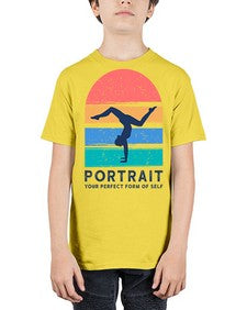 Portrait Your Perfect Form of Self 492# - yoga - Youth Tee Unisex
