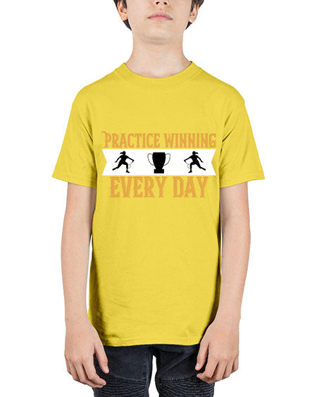 Practice winning every day 1922# - badminton - Youth Tee Unisex