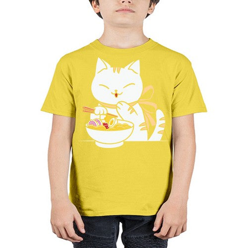Ramen Cat Kawaii Anime Tee Japanese 280# - anime - Youth Tee Unisex