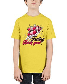 Retro Summer Doing My Berry 1506# - strawberry - Youth Tee Unisex