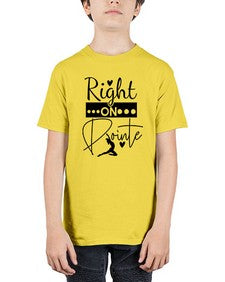 Right on pointe 182# - ballet - Youth Tee Unisex