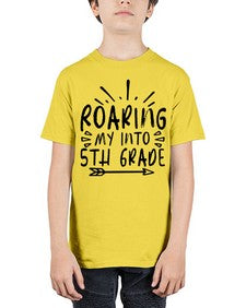Roaring My Into fifth Grade 758# - fifth grade - Youth Tee Unisex