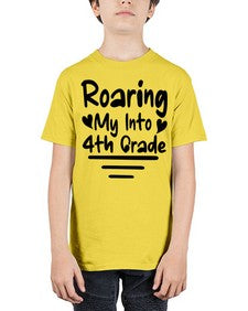 Roaring My Into fourth Grade 760# - fourth grade - Youth Tee Unisex