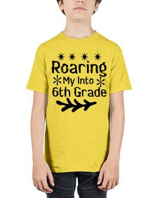 Roaring My Into sixth Grade 764# - sixth grade - Youth Tee Unisex