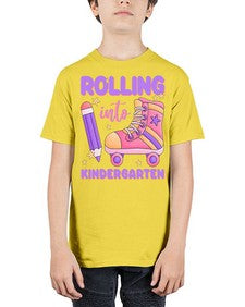 Rolling into Kindergarten 787# - kindergarten - Youth Tee Unisex