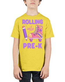 Rolling into PreK 788# - prek headstart - Youth Tee Unisex