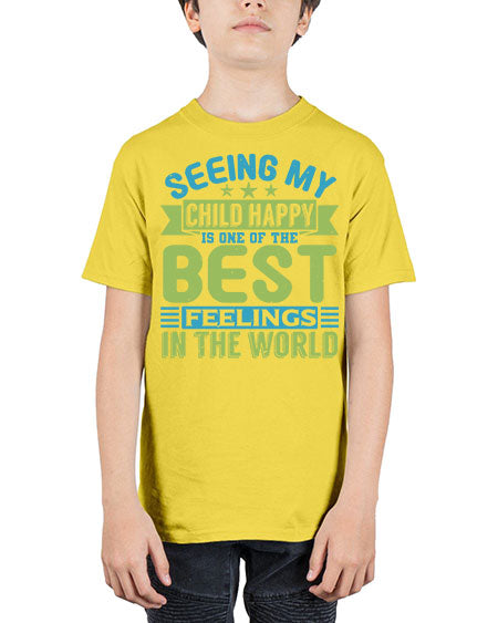 Seeing my child happy is the Best Feeling Style 201# - baby - Youth Tee Unisex