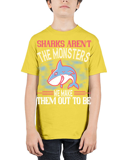 Sharks aren’t the monsters we make them out to be Style 24# - shark-fish - Youth Tee Unisex