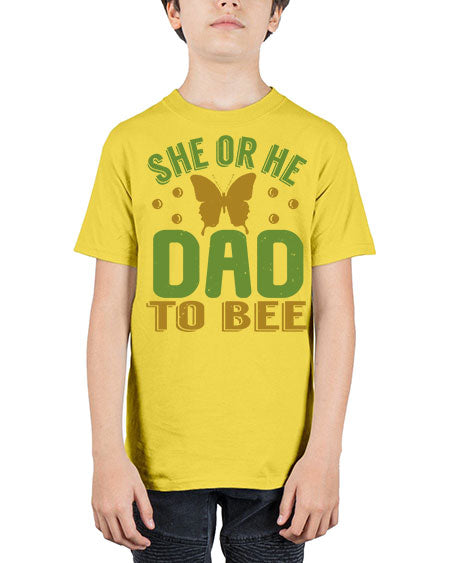 She or He Dad to bee Style 205# - baby - Youth Tee Unisex