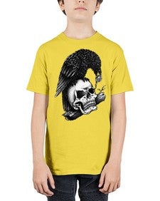 Skull Crow 1052# - graphic - Youth Tee Unisex