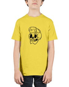 Skull Skeleton 144# - skull and bones - Youth Tee Unisex