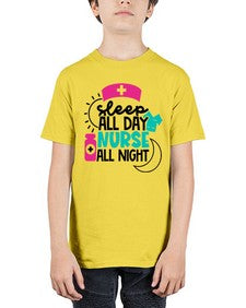 Sleep All Day Nurse All Night Style Style 1397# - nurse - Youth Tee Unisex