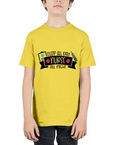 Sleep All Day Nurse All Night Style Style 1398# - nurse - Youth Tee Unisex