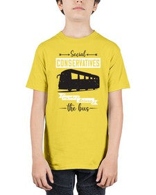 Social conservatives say who drives the bus 5# - bus - Youth Tee Unisex