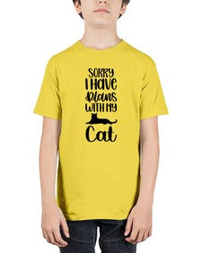 Sorry I Have Plans Style 105# - cats - Youth Tee Unisex