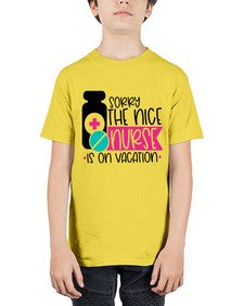 Sorry The Nice Nurse Is On Vacation Style Style 1421# - nurse - Youth Tee Unisex