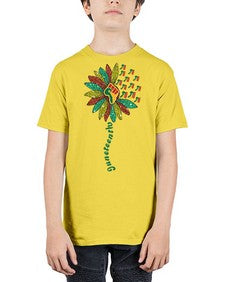 Sunflower Fist Juneteenth Black History 24# - black juneteenth - Youth Tee Unisex