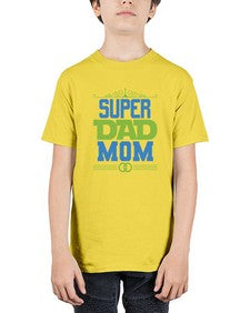 Super dad mom 241# - cartoon super hero - Youth Tee Unisex