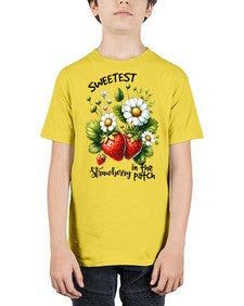 Sweetest Strawberry In The Patch 1598# - strawberry - Youth Tee Unisex