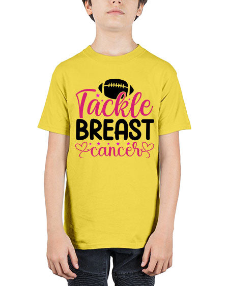Tackle Breast Cancer 4# - breast cancer - Youth Tee Unisex