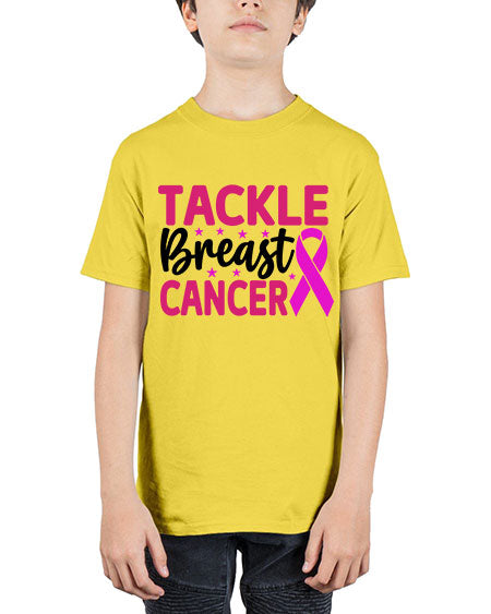Tackle Breast Cancer 5# - breast cancer - Youth Tee Unisex