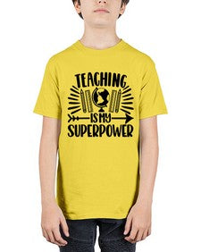 Teaching Is My Superpower Style 1483# - teacher - Youth Tee Unisex