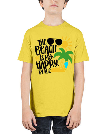The Beach Is My Happy Place Style 12# - summer - Youth Tee Unisex