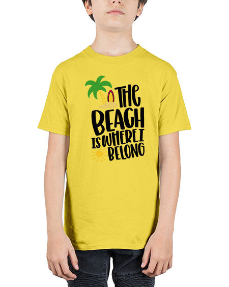 The Beach Is Where I Belong Style 11# - summer - Youth Tee Unisex
