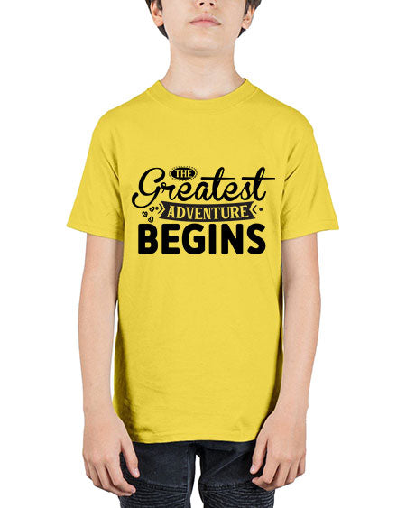 The Greatest Adventure Begins 456# - kids - Youth Tee Unisex
