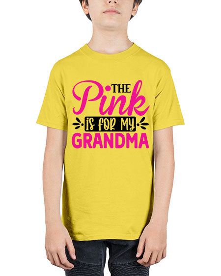The Pink is for My Grandma 2# - breast cancer - Youth Tee Unisex