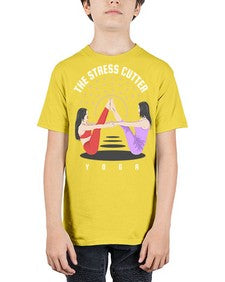 The Stress Cutter 562# - yoga - Youth Tee Unisex