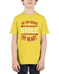 The Tiny Humans STOLE MY HEART Style 1531# - teacher - Youth Tee Unisex