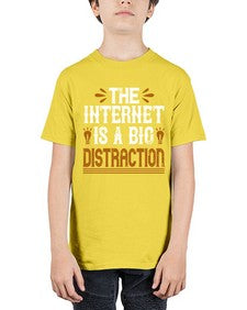 The internet is a big distraction 53# - internet - Youth Tee Unisex