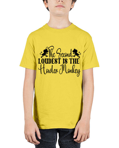 The second loudest is the  - monkey - Youth Tee Unisex