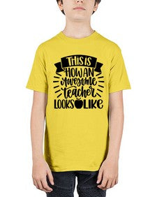 This Is How An Awesome Style 1542# - teacher - Youth Tee Unisex