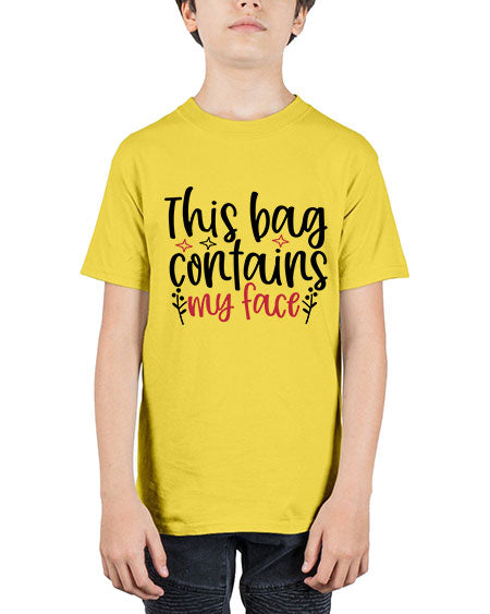 This bag contains my face Design Style 216# - beauty - fashion - Youth Tee Unisex