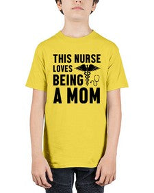This nurse loves being a mom1558# - nurse - Youth Tee Unisex