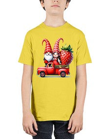 Truck Gnome Strawberries 1673# - strawberry - Youth Tee Unisex