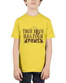 True Love Has Four Paws Style 24# - cats - Youth Tee Unisex