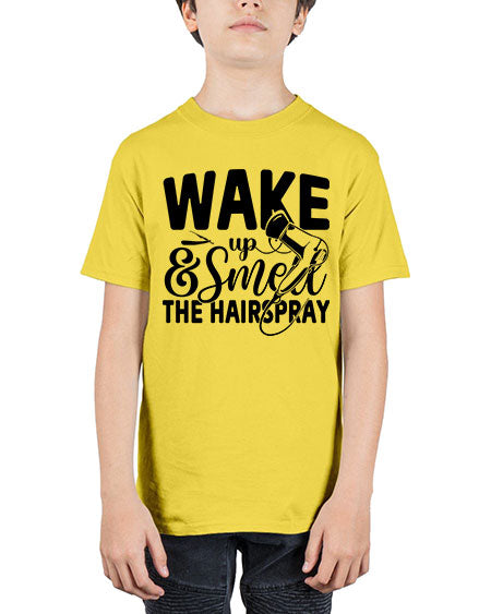 Wake Up Smell The Hairspray 1601# - hairdresser - Youth Tee Unisex