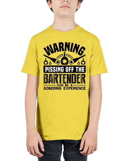 Warning Style 462# - bartender - Youth Tee Unisex