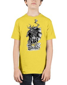 Warrior Skull Files 1208# - skull and bones - Youth Tee Unisex
