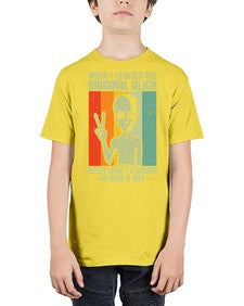 When I started the original alien 45# - ufo - Youth Tee Unisex