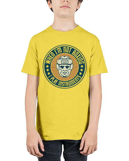 When Im not boxing I play instruments 1754# - boxing - Youth Tee Unisex